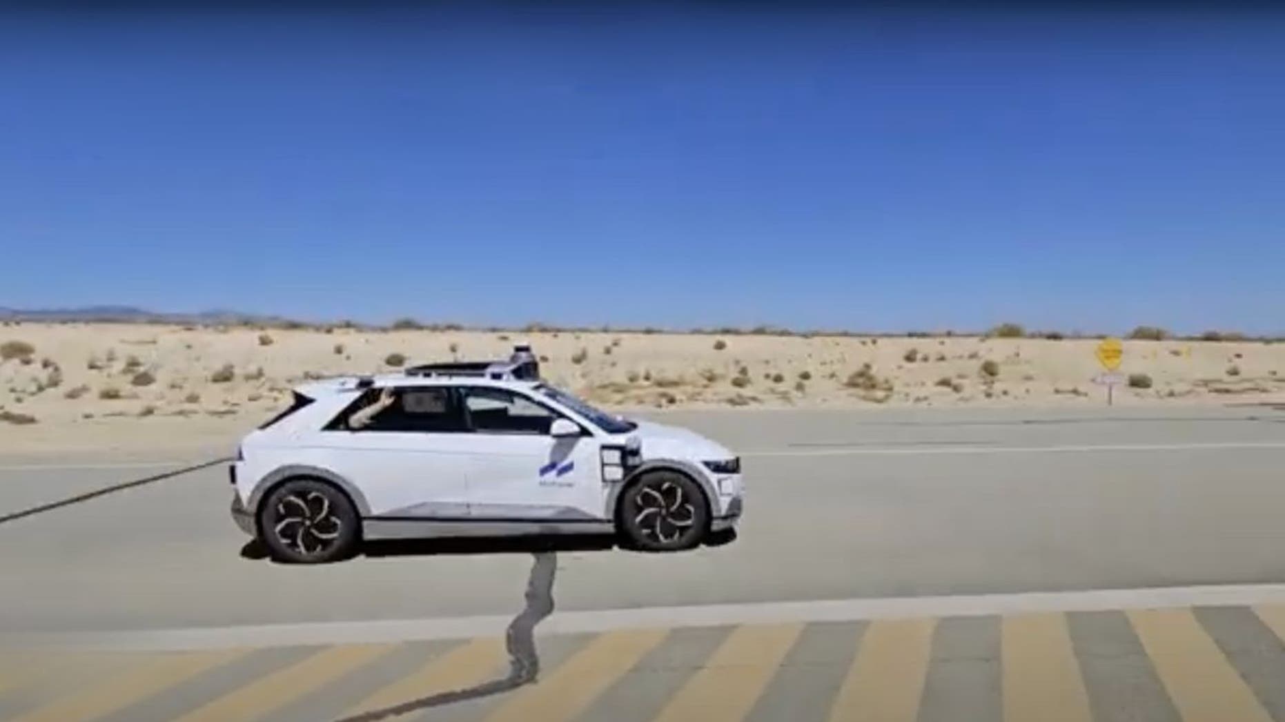 Autonomous robotaxi successfully completes 75 mph highway testing