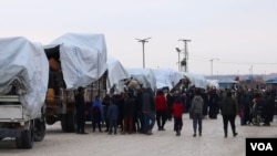 Displaced people in Arisha camp return to their homes