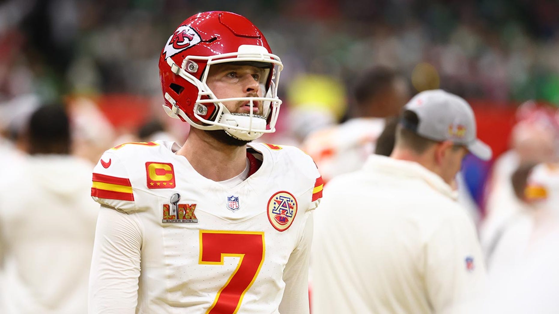 Chiefs' Harrison Butker visits Trump at White House after Super Bowl loss