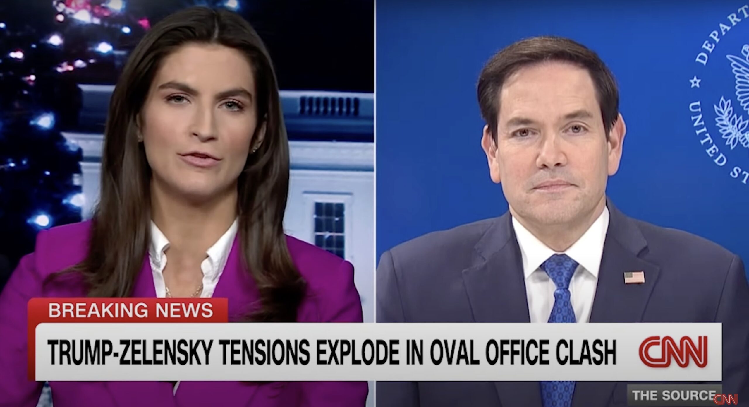 Marco Rubio Masterfully Details Circumstances Leading to Oval Office Meeting with Zelenskyy, Shuts Down Kaitlan Collins’ Incompetent Questions