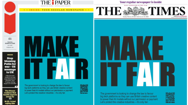 Every UK national newspaper prints identical front page