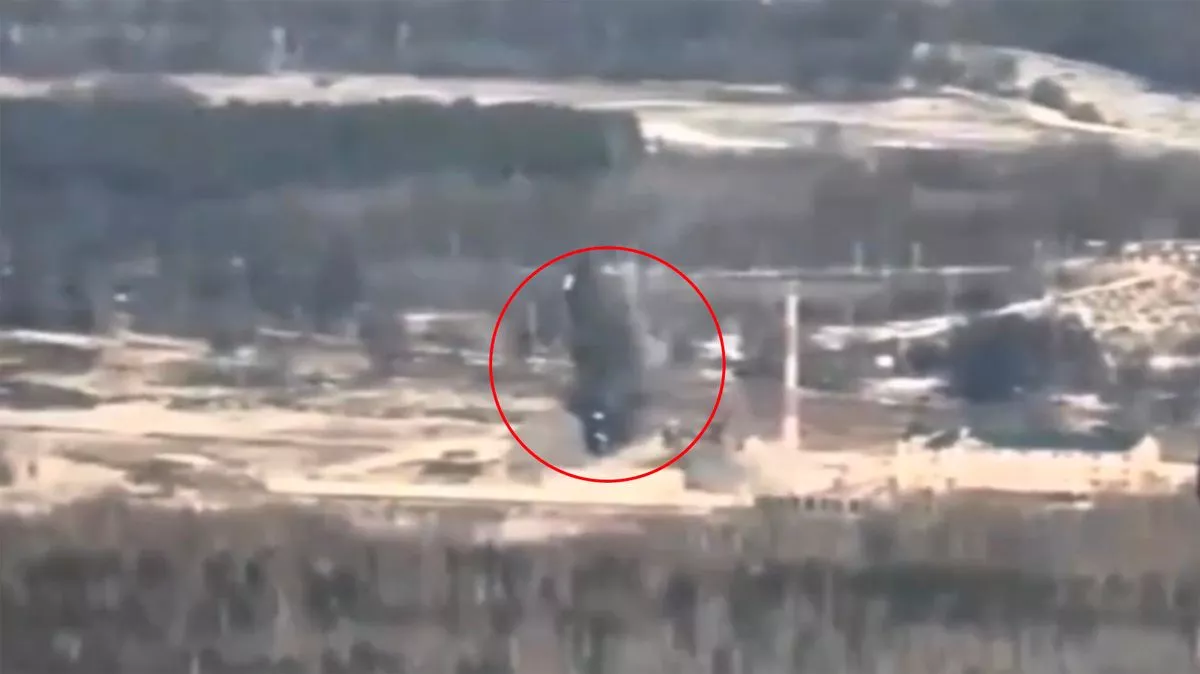 Moment Putin FSB spy HQ hit by Ukrainian aerial bombs with mass casualties