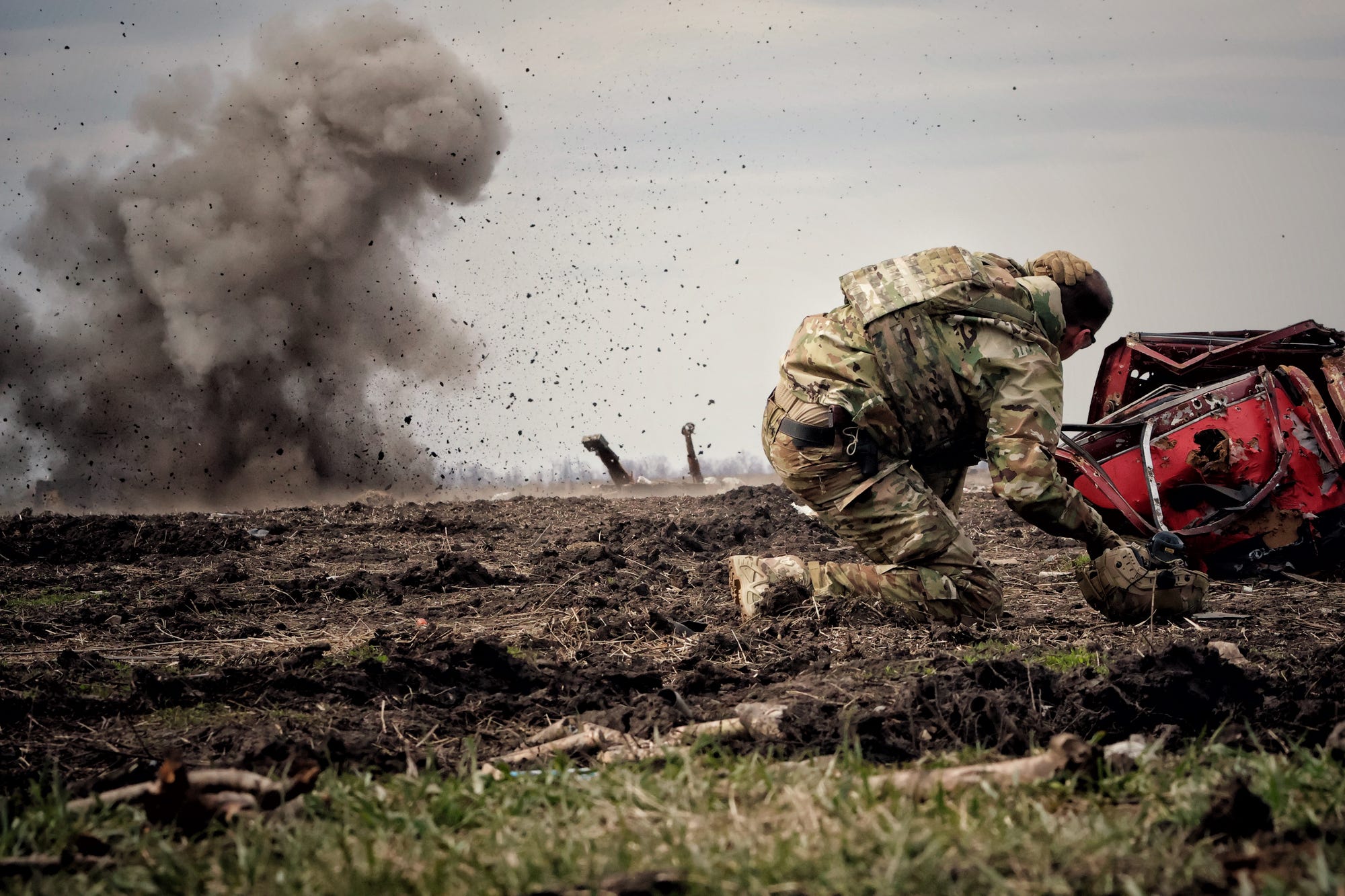 Ukraine war footage captures a different kind of exploding drone driving for miles on a suicide mission to blow up a bridge