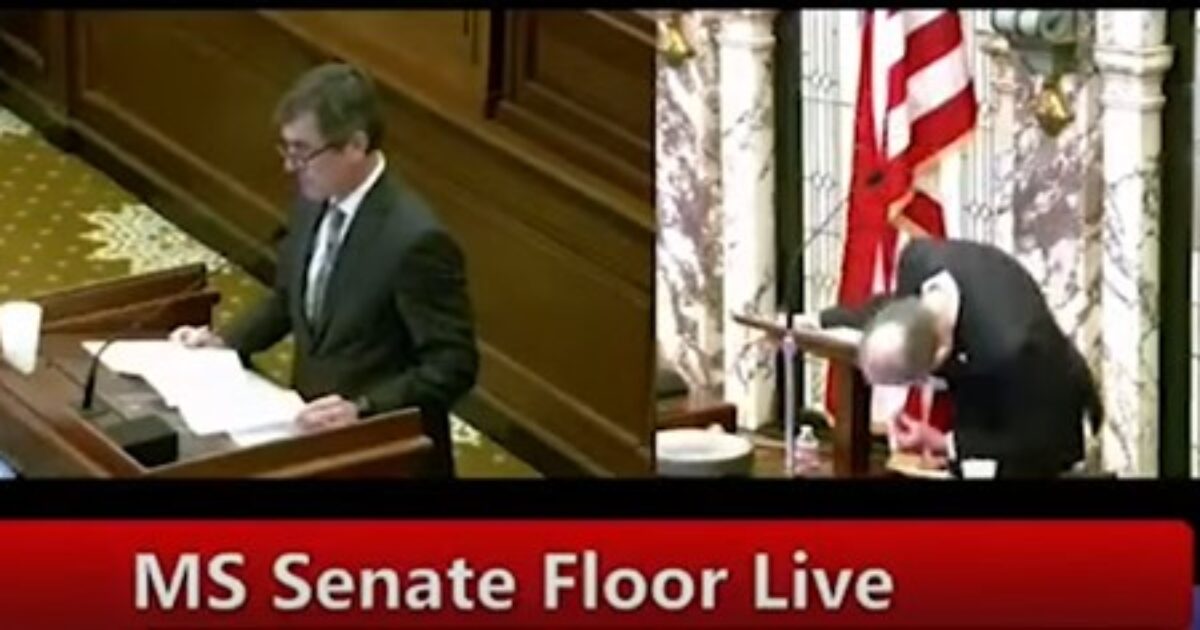 SHOCK VIDEO: Mississippi Lt. Governor Suddenly Collapses While Presiding Over the State Senate