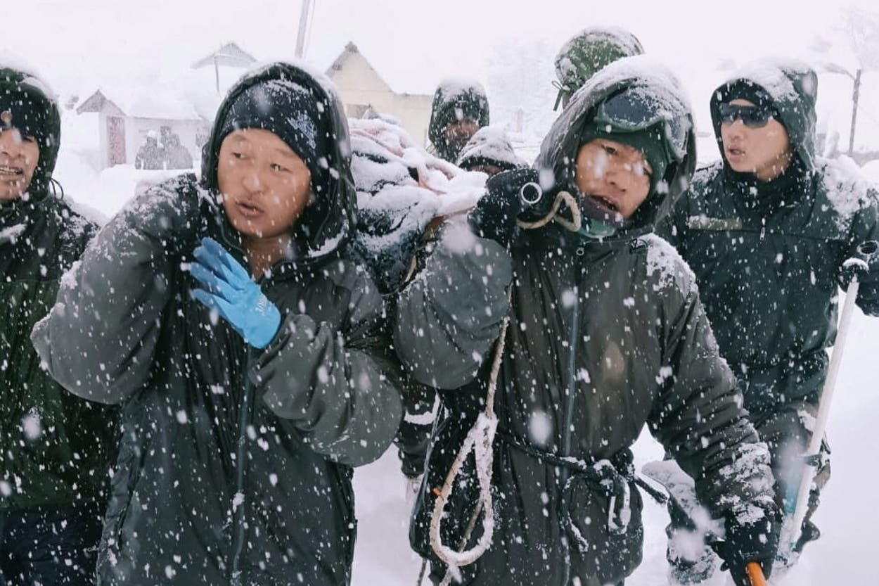 Uttarakhand avalanche: Dozens of construction workers trapped after glacier burst in Indian Himalayas