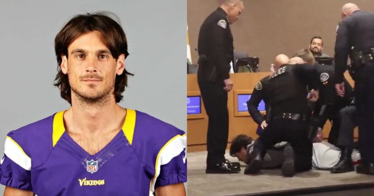 Former Minnesota Viking Dragged Out of City Council Meeting by Police After Claiming MAGA is a 'Nazi Movement' (VIDEO)