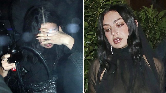 Charli XCX stumbles into taxi after very boozy Brit Awards afterparty