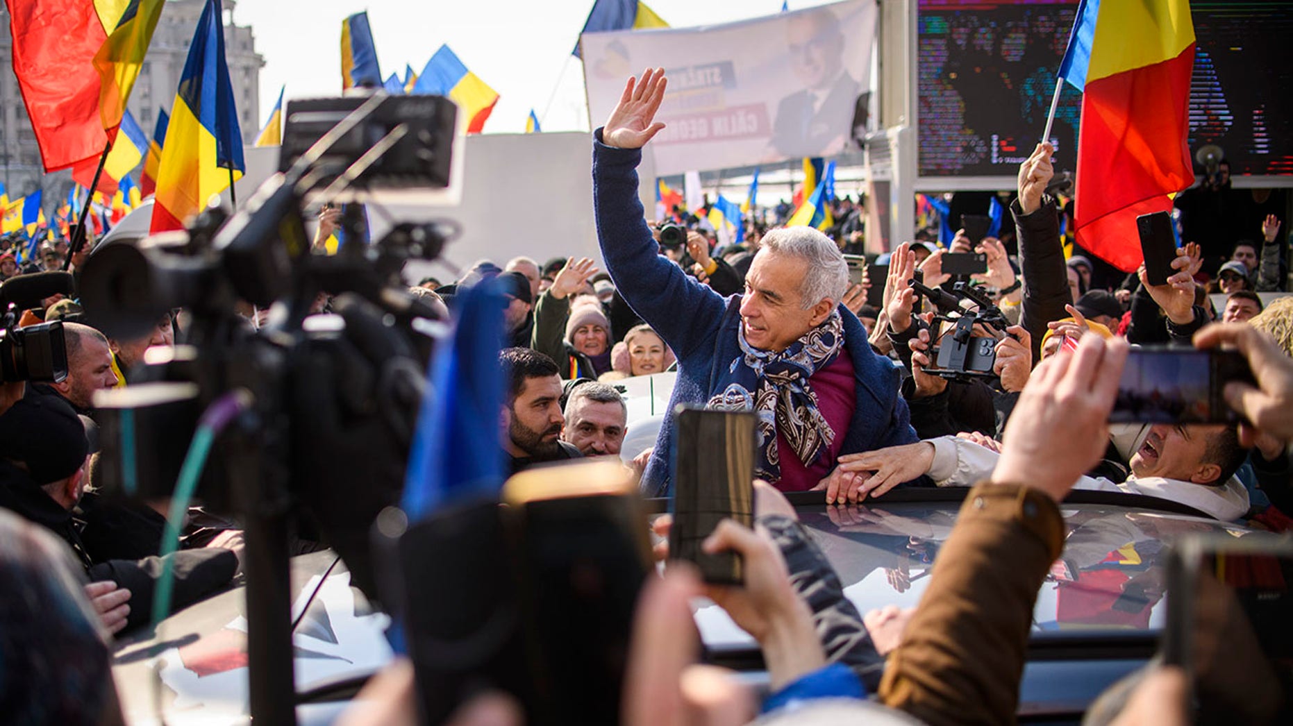 Romanian far-right presidential frontrunner taken into custody after JD Vance's rebuke of European elections