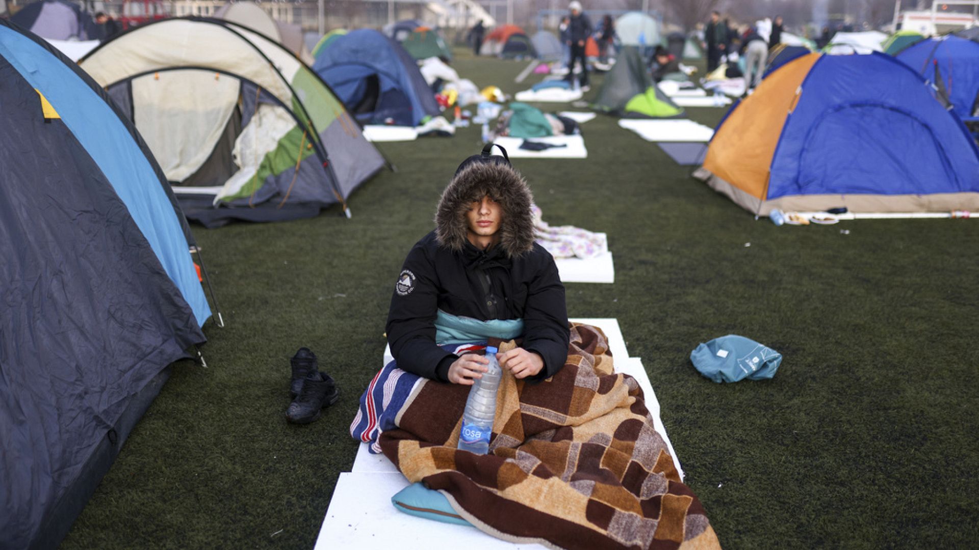 Serbian students continue march over deadly train station incident