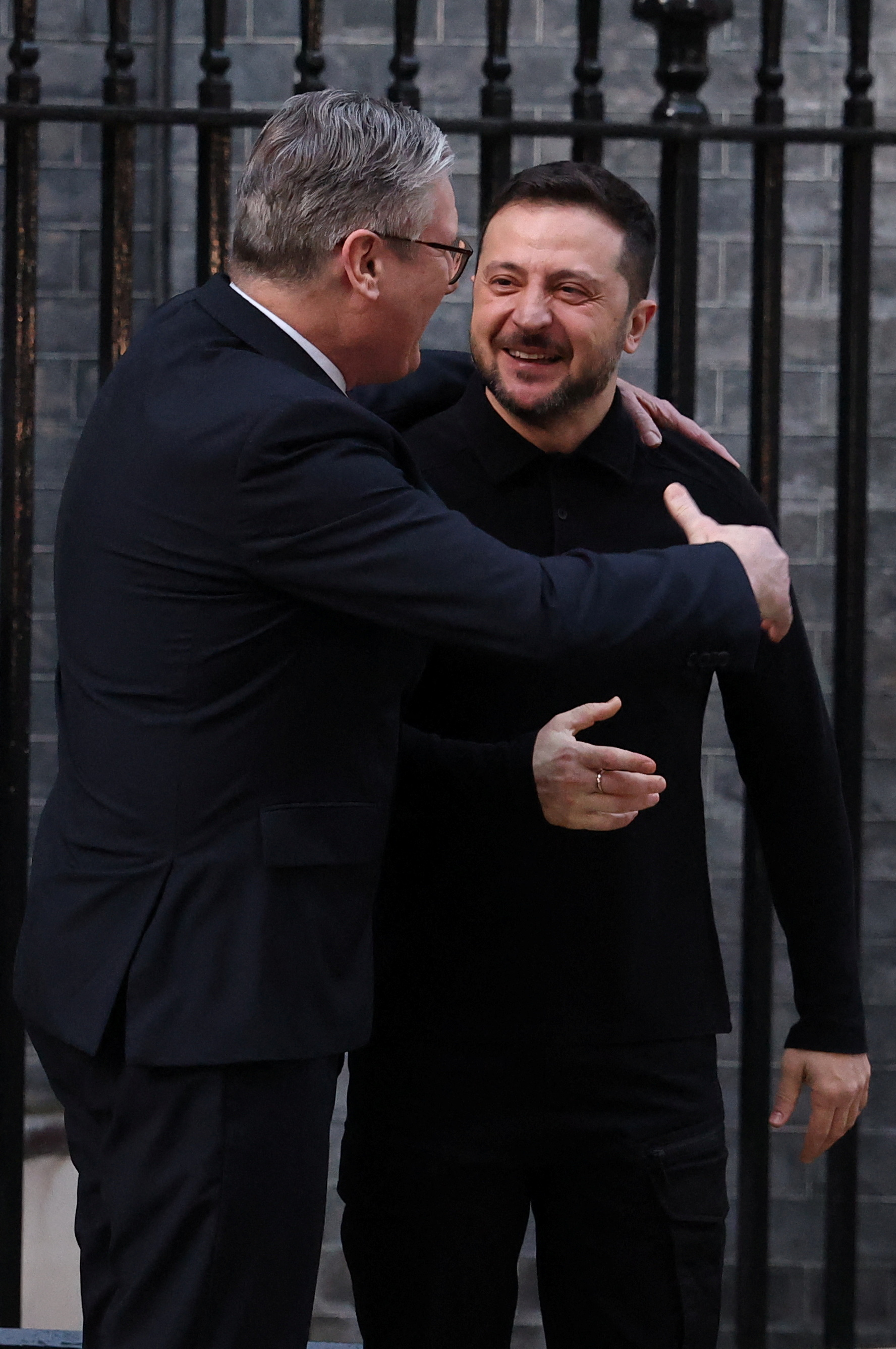 Zelensky gets hero’s welcome in Downing Street as Sir Keir Starmer promises Britain’s ‘full backi...