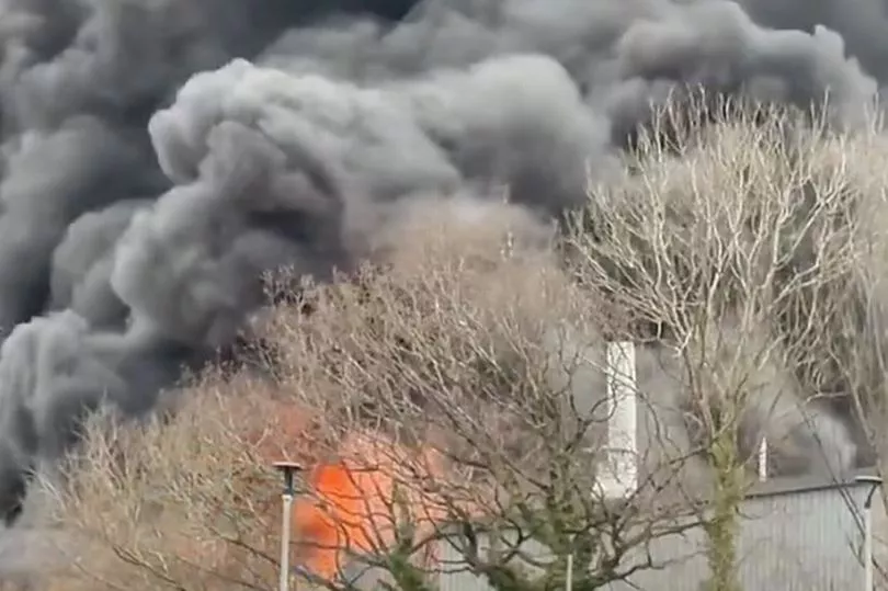 Explosions heard at UK industrial estate as witnesses 'thought we were at war'