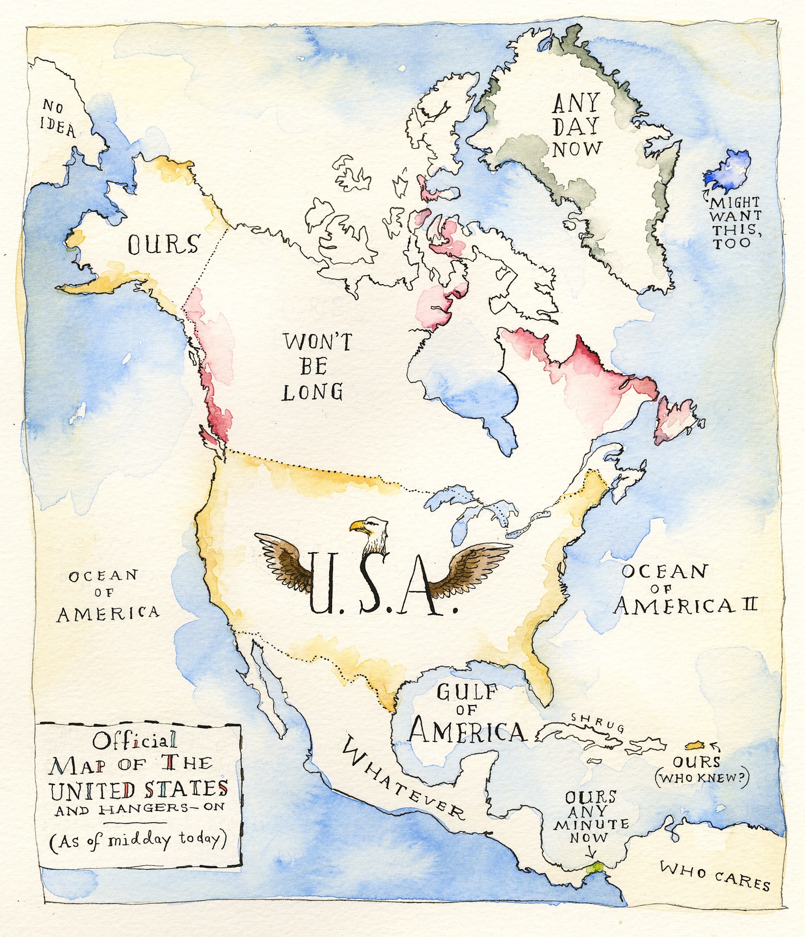 The Latest Authorized Nearly Legal Map of the United States