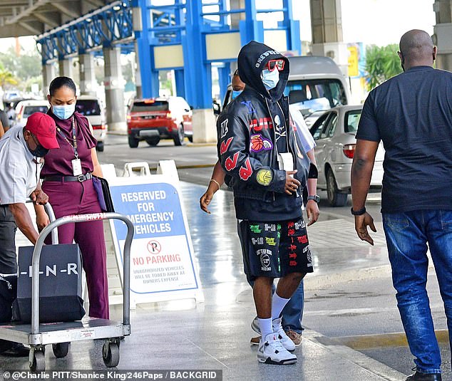 ASAP Rocky arrives in girlfriend Rihanna's native country Barbados