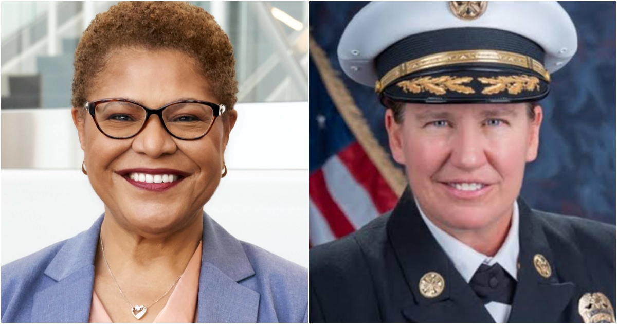 JUST IN: LA Mayor Karen Bass Fires DEI Fire Chief Kristin Crowley Effective Immediately