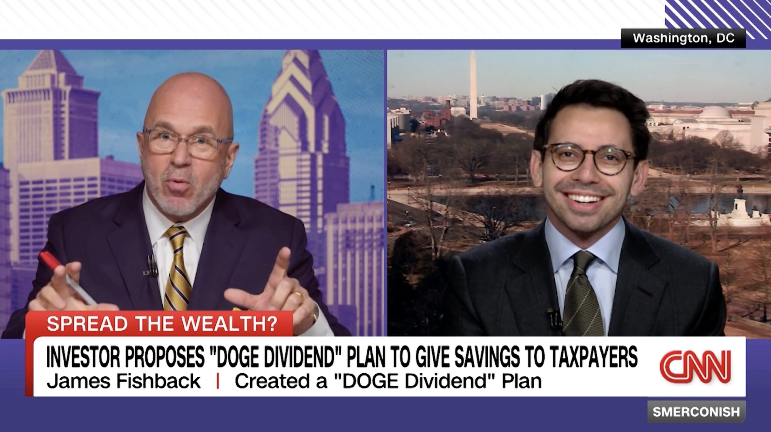 WOW: CNN Hack Michael Smerconish Melts Down After Getting Schooled by DOGE Dividend Creator James Fishback — Threatens to Cut His Mic and Calls 'Time' After Losing Debate (VIDEO)