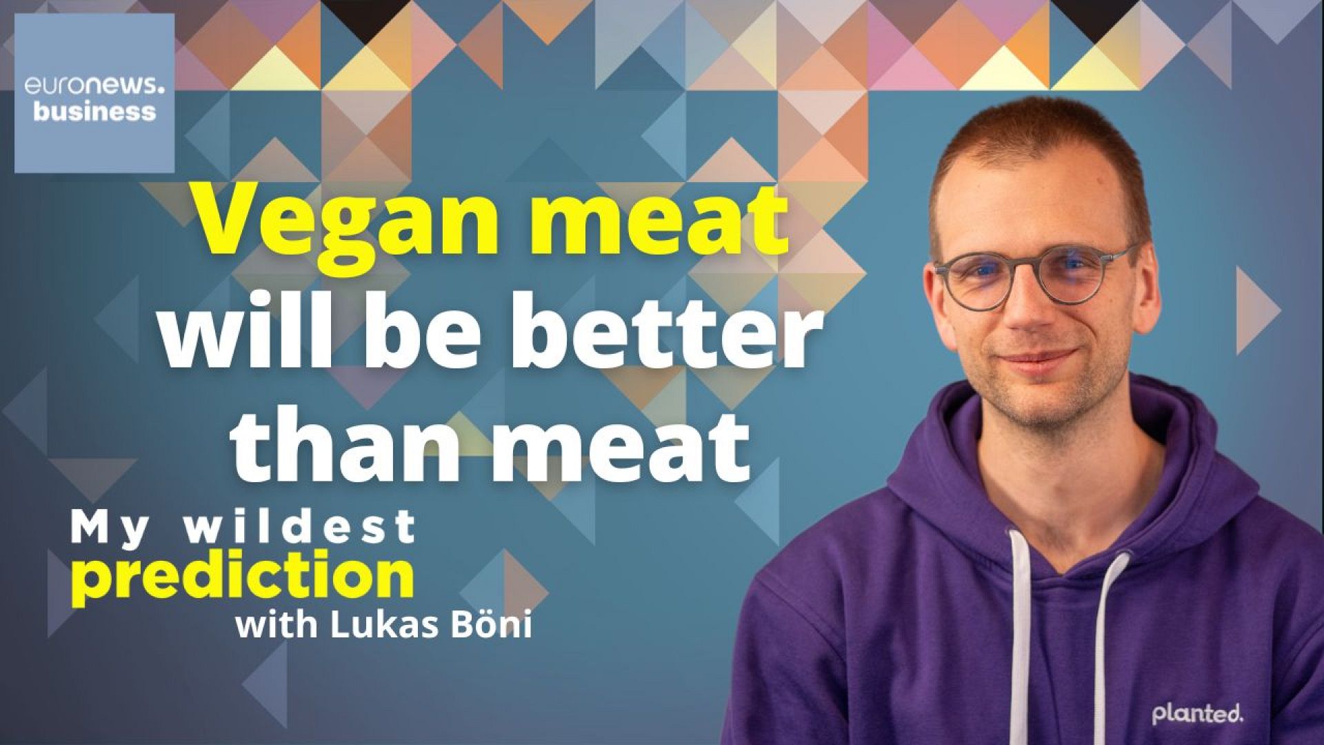 Meat alternatives will dominate the food market, Lukas Böni says