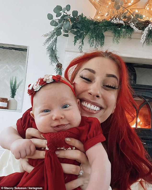 Stacey Solomon shares adorable snap from daughter's first Christmas