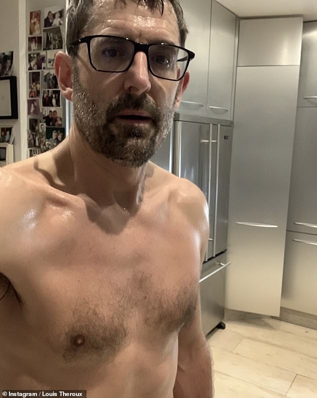 Louis Theroux shares a sweltering topless pic after Joe Wicks workout