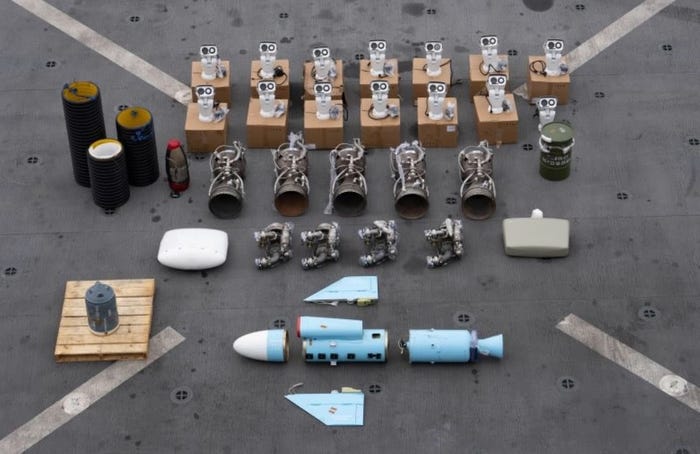 Photos show the Iranian missile parts US Navy SEALs seized in a deadly nighttime raid