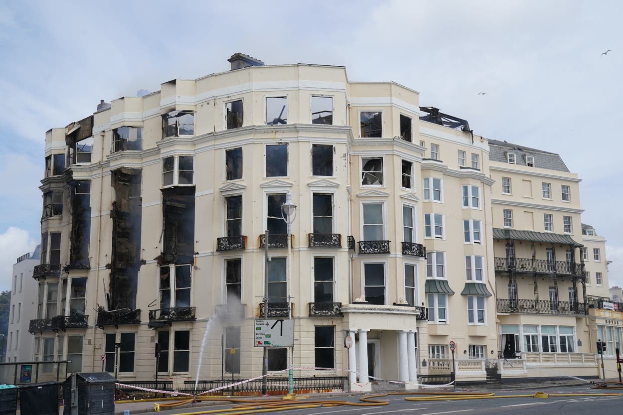 Royal Albion Hotel Brighton: Taxpayer still owed £1.7m over hotel fire almost two years later