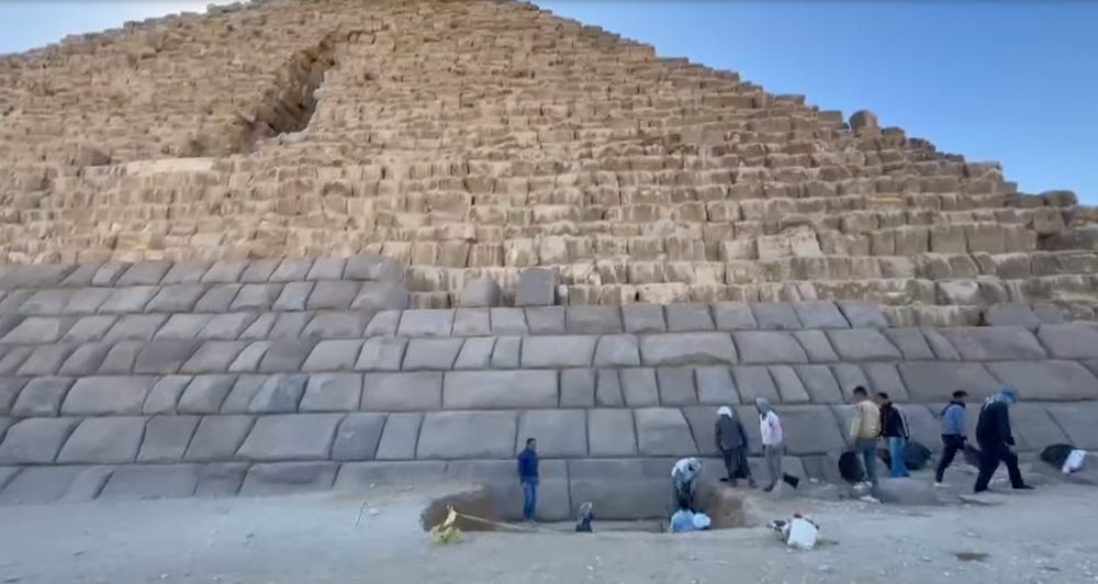 Egypt is renovating one of its ancient pyramids using granite, and some heritage experts are horrified