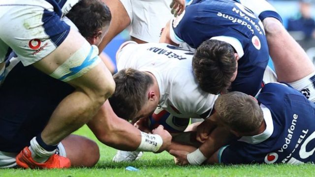 Why England's only try against Scotland was so controversial