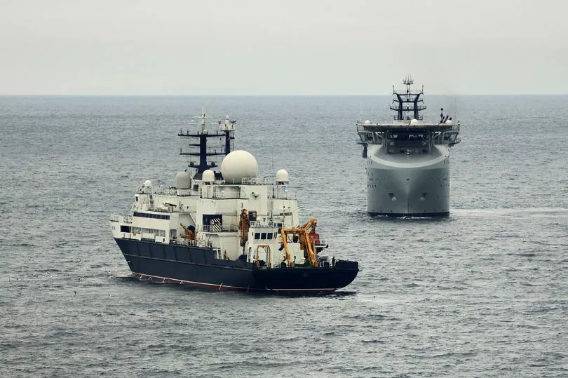 Russian spy ship caught in UK waters to map 'critical underwater infrastructure'