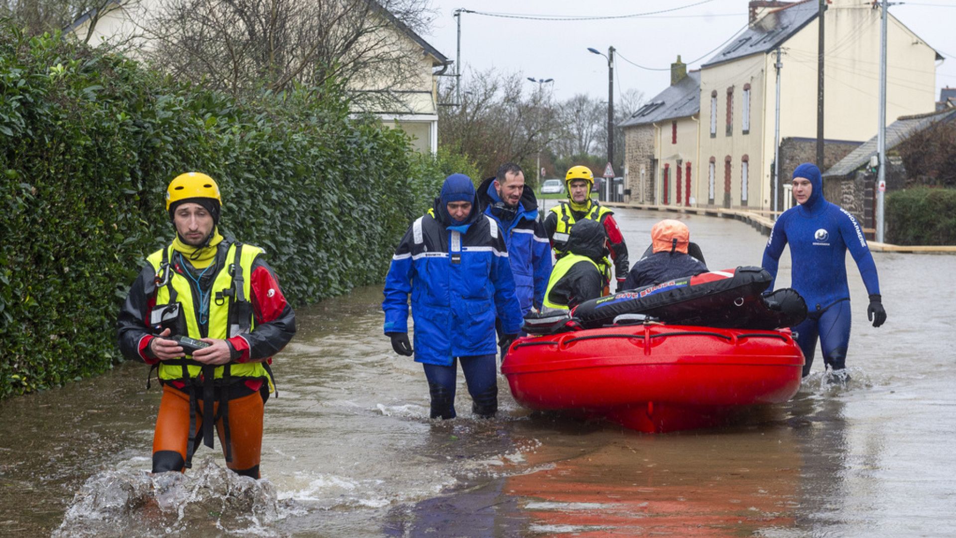 Western Europe suffering from aftermath of storms Herminia and Éowyn