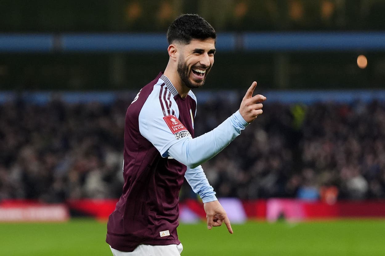 Marco Asensio brace guides Aston Villa into FA Cup quarter-finals