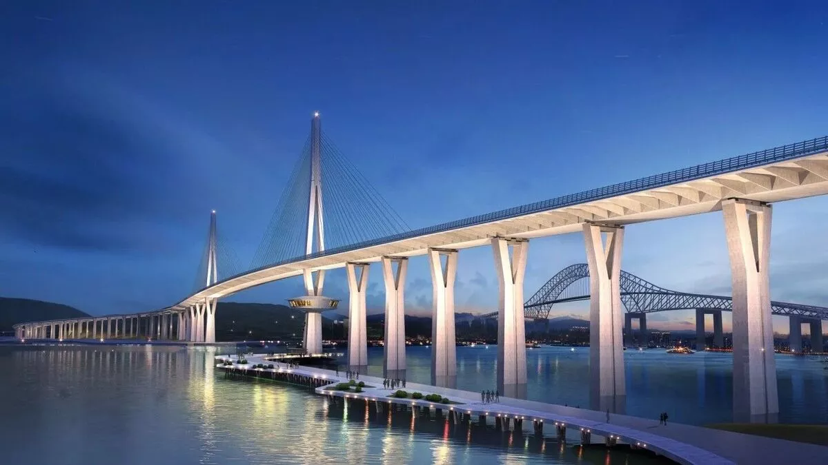 The incredible new £2bn bridge that will stretch 1,118m across the Panama Canal