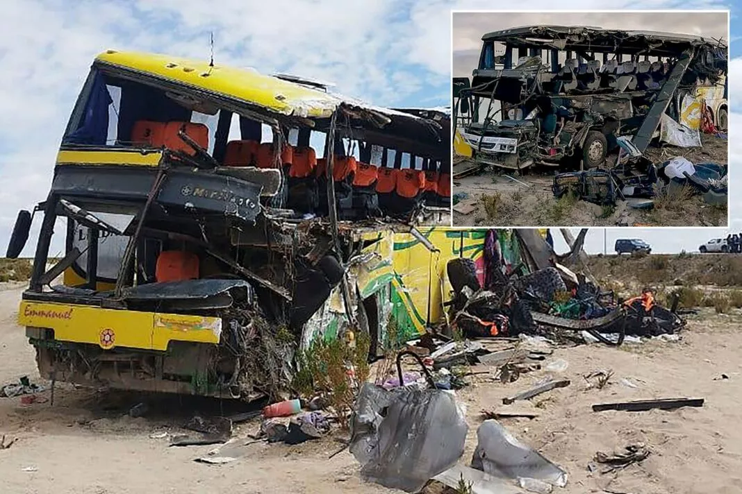 Horror as dozens killed and injured after two buses collide head-on in Bolivia