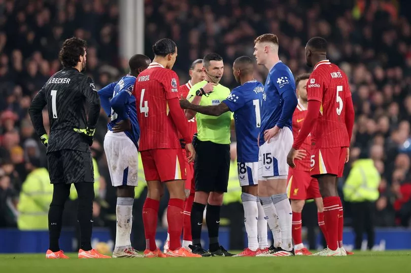 Premier League statement as four red cards shown in Liverpool and Everton brawl