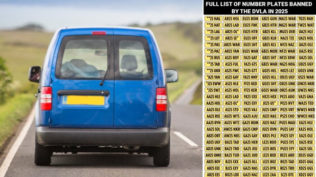 Full list of number plates banned from the DVLA in 2025 and the reason why