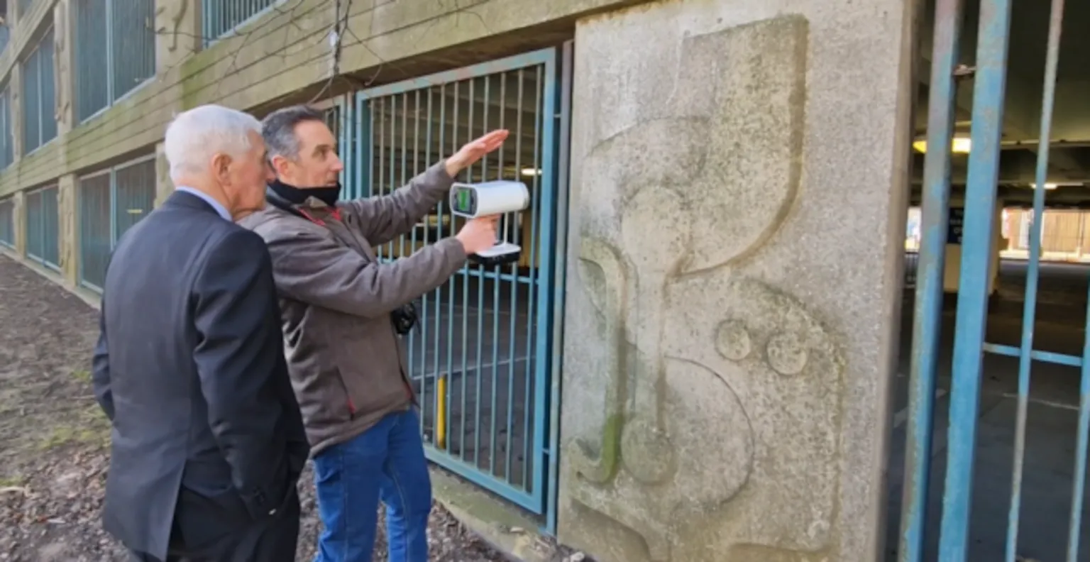 Grimsby car park's 1960s artworks being preserved with 3D scanner