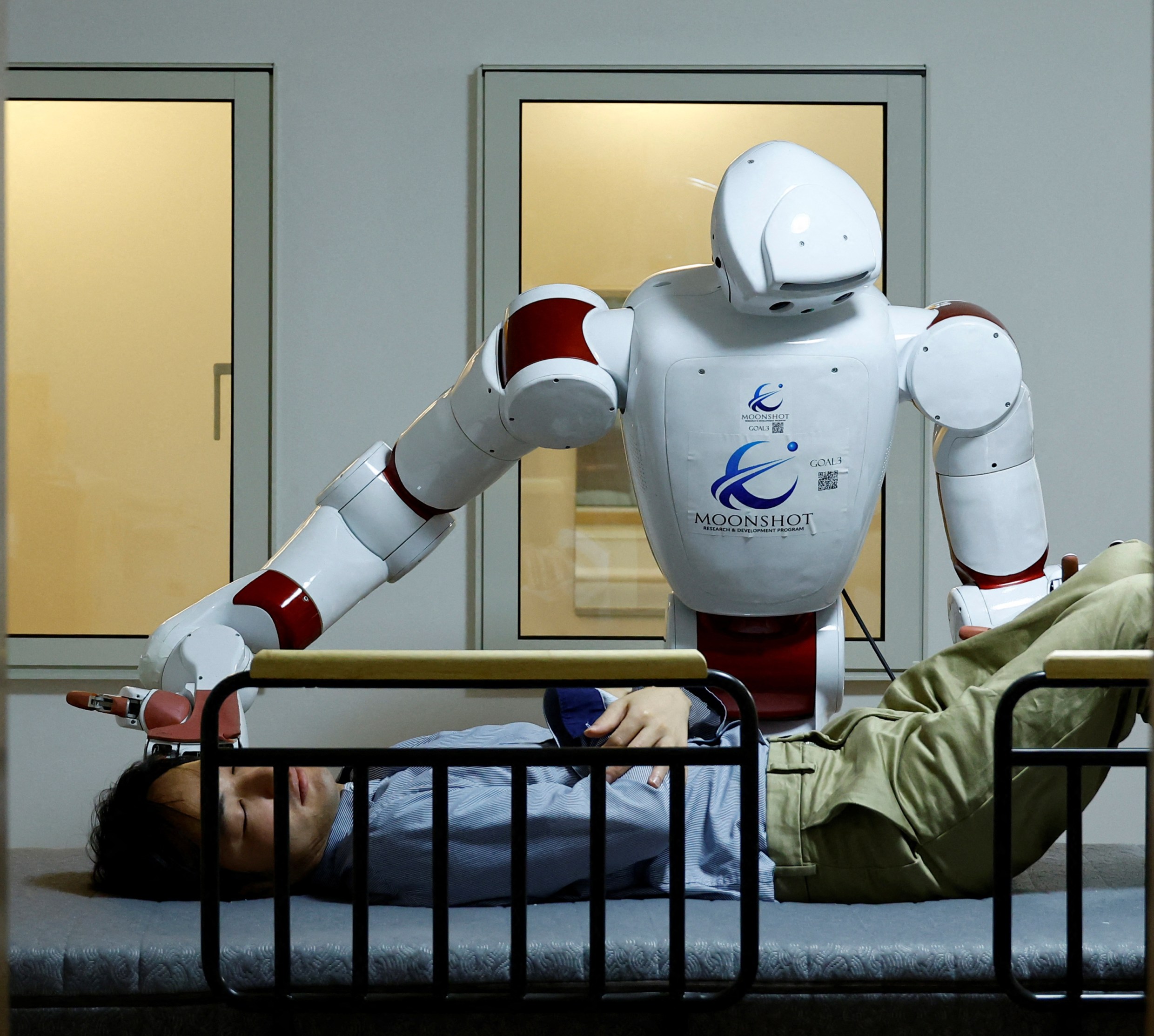 Human-like robot nurse, who can help care for the elderly, unveiled in Japan...