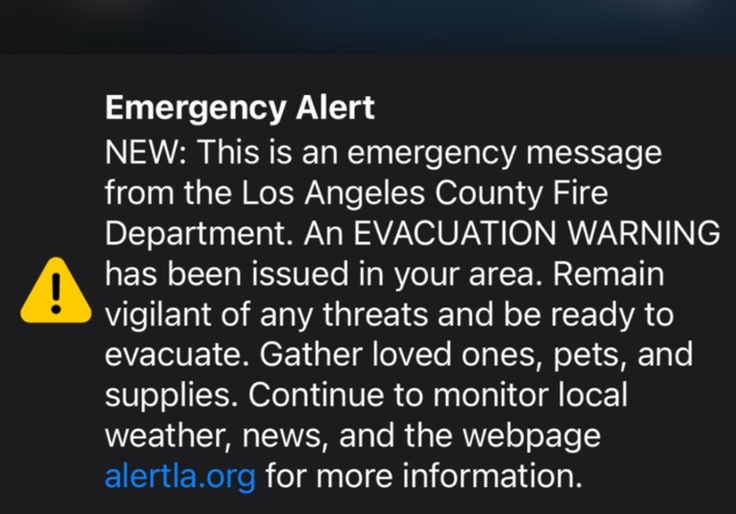 'Panic': LA Officials Issued Countywide Evacuation Order—by Mistake