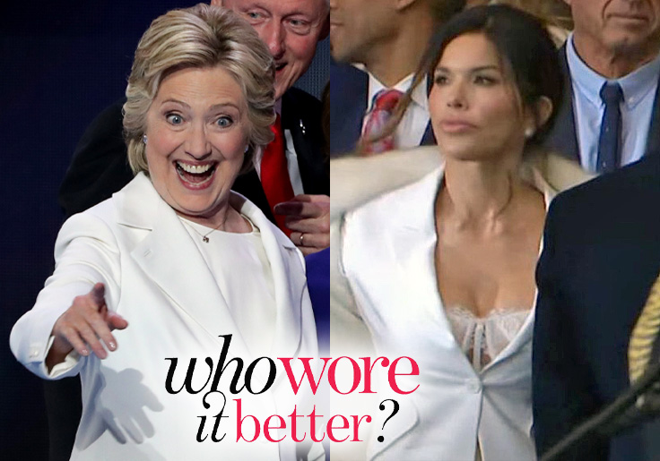 Inaugural Fashion Analysis: Bezos Babe Lauren Sanchez Pops in Suffragette White