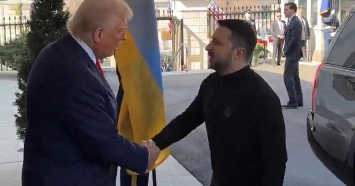 President Trump Trolls Zelensky to His Face as He Arrives at White House (VIDEO)