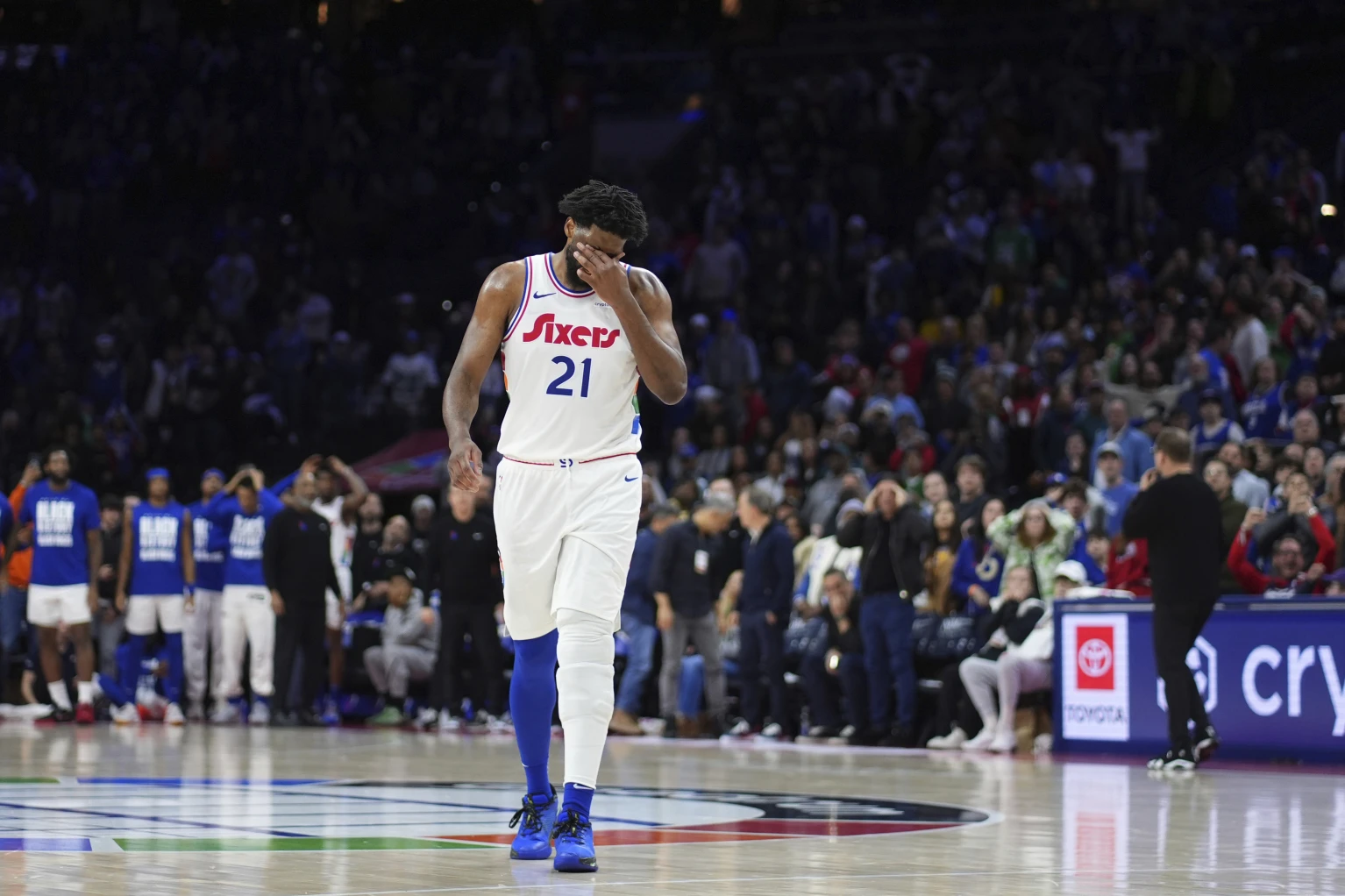 Injury history: Embiid's left knee latest in long line of ailments of 76ers' All-Star center