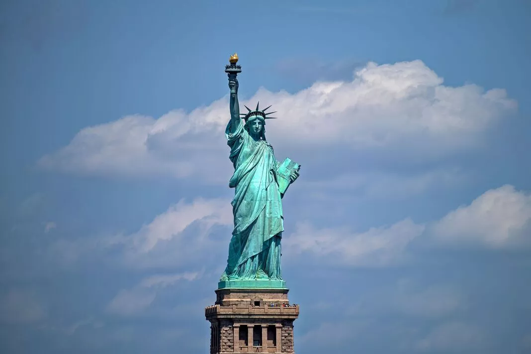 People just realising what view from the top of the Statue of Liberty looks like