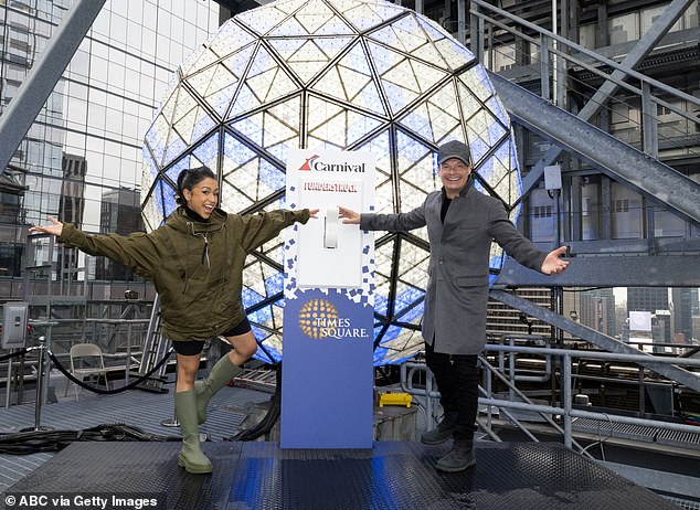 Ryan Seacrest and Liza Koshy prep for New Year's Eve in NYC