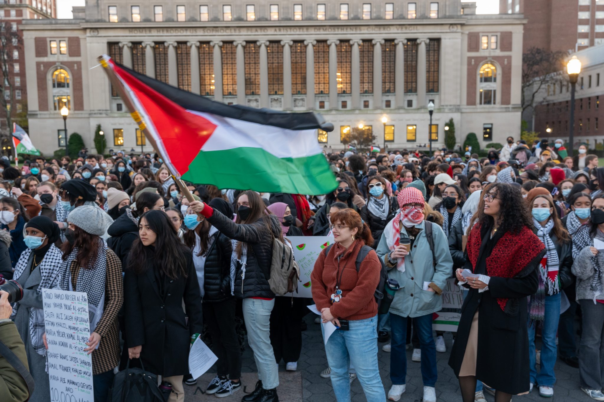 Columbia Student Group Observes Holocaust Remembrance Day—By Noting 'Parallels' Between Auschwitz and 'Zionist Dungeons and Torture Camps'