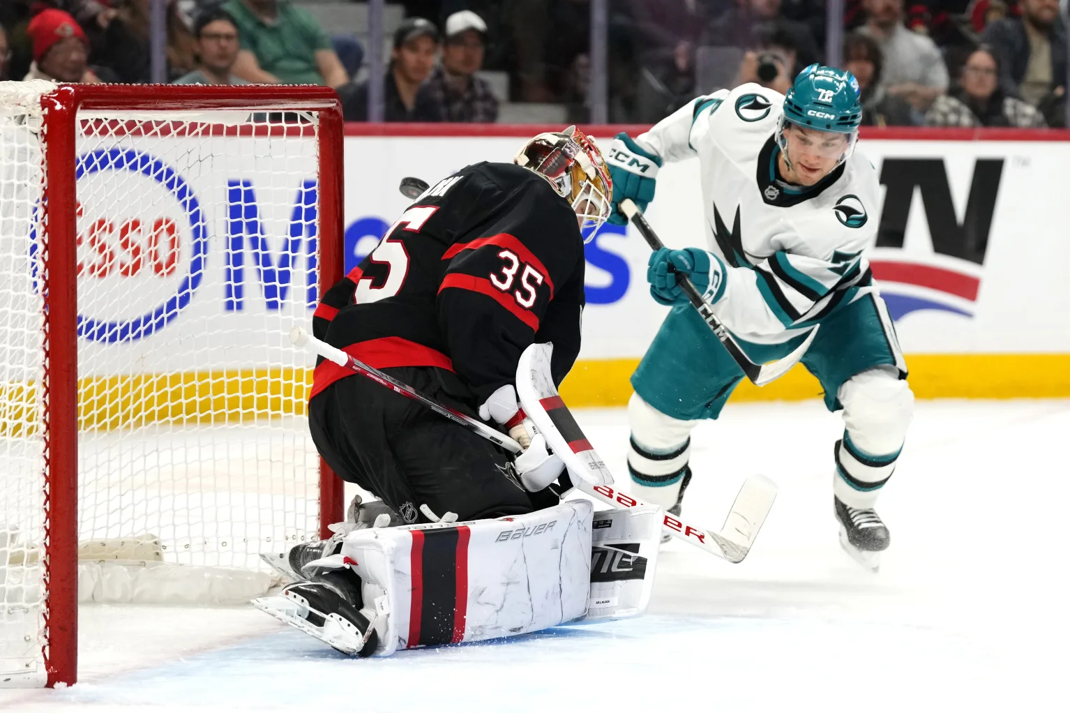 Healthier Senators beat Sharks 5-3, snap five-game losing skid