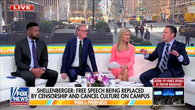 Fox News host hypes ‘free speech’ college as place where ‘protests are essentially not allowed’