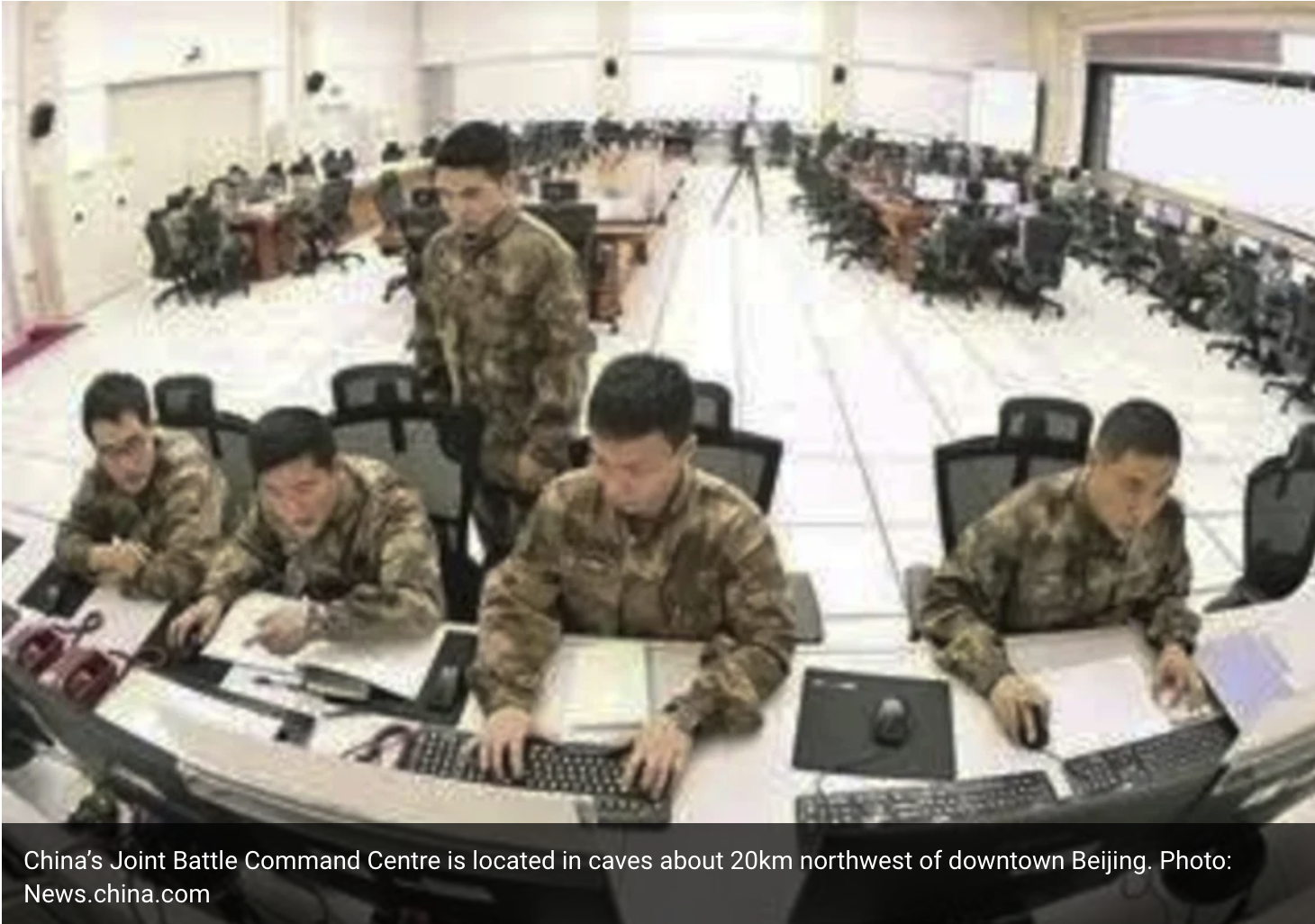 Beijing Underground Command Center Signals Preparation for Conflict