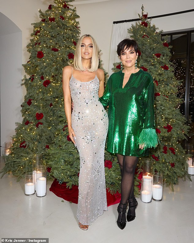 Khloe Kardashian joins Kris Jenner for annual Christmas bash 